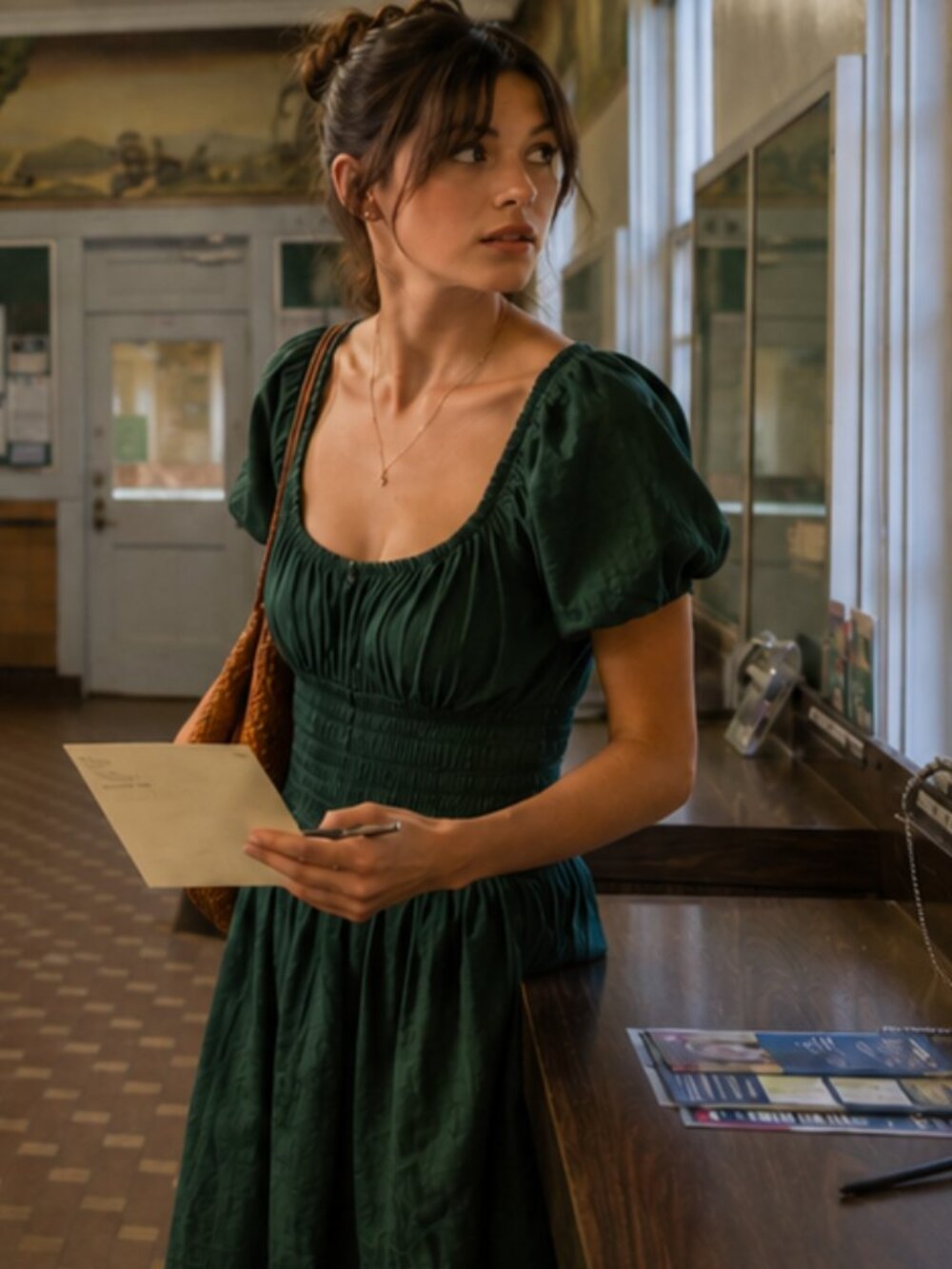 Sunday Best Deep Forest Green Mini Dress